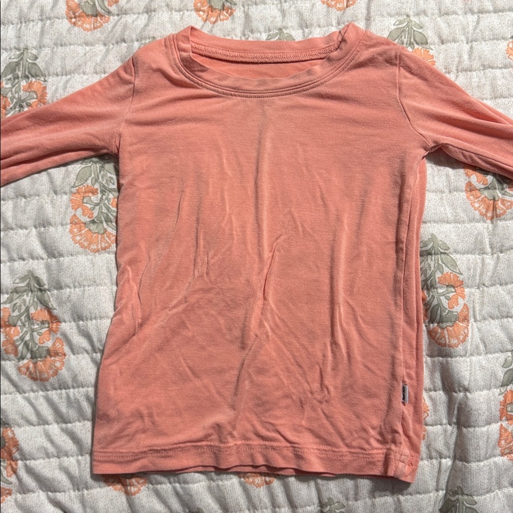 Peach LS Pj Set - Picture 2 of 3